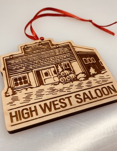 high west saloon custom ornament