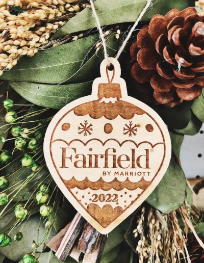 Custom wooden ornament