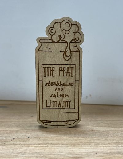 custom wooden free beer coin