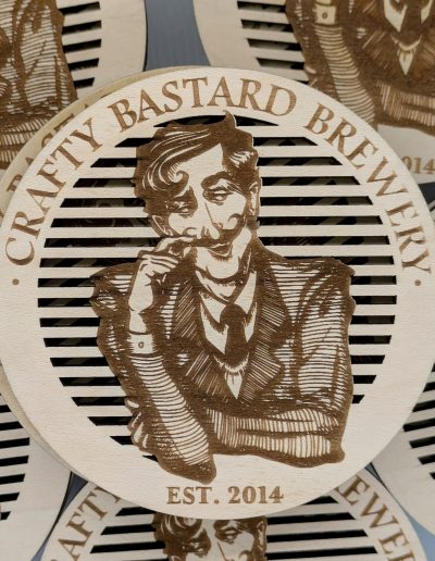 Custom Engraved Wood Coasters