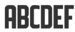 font with adequate spacing