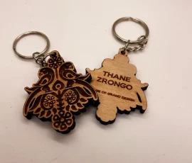 custom engraved wood keychains