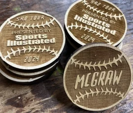 tim mcgraw baseball style wood tokens
