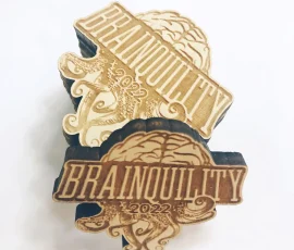 brainquility custom shaped wood tokens