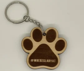 custom engraved wood keychains