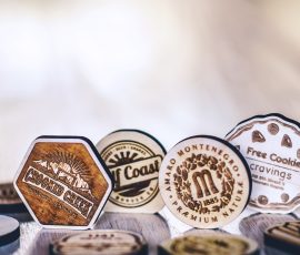 custom wood tokens