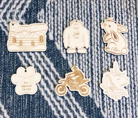 personalized wood family ornaments