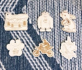 personalized wood family ornaments