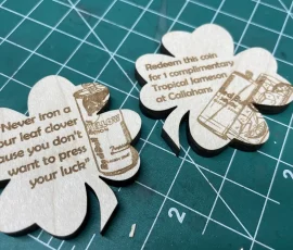 red bull st patricks day custom tokens