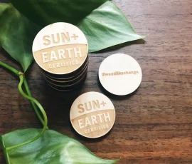 sun + earth certified wood token