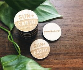 sun + earth certified wood token