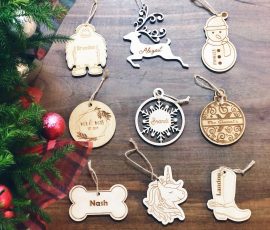 personalized wood ornaments
