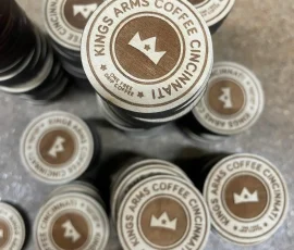 Custom Wood Free Drink Tokens For Coffee Shop