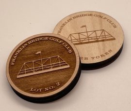 wood tokens for golf club